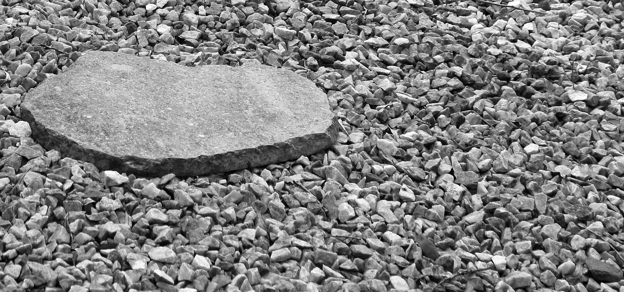 stones, pebbles, rock, gravel bed, material, header, hd wallpaper, backdrop, surface, rough, ground covering, coarse, aggregate, wallpaper, texture, grey, paving, gray, paved, black and white